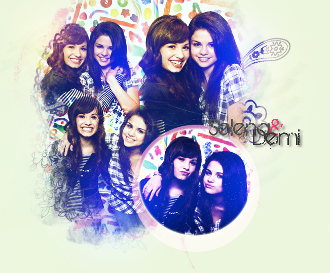 SELENA GOMEZ &amp; DEMI LOVATO blend Pictures, Images and Photos