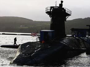 HMS Vanguard - damaged in collision with French Nuclear Sub