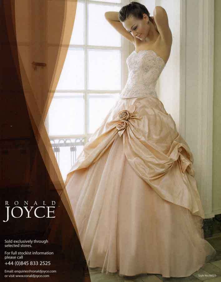 Ronald Joyce wedding dress top style 2 piece wedding gown with roses pick 