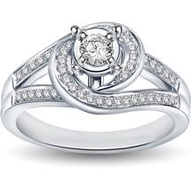  Stone Diamond Engagement Ring  White Gold from WalMart  $199.00