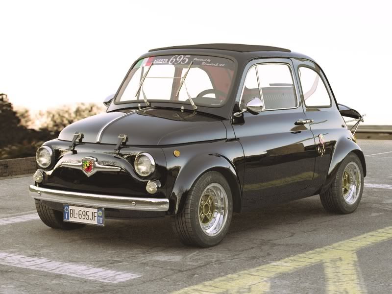 The inspiration Fiat Abarth 695 In the tradition of numerous European 