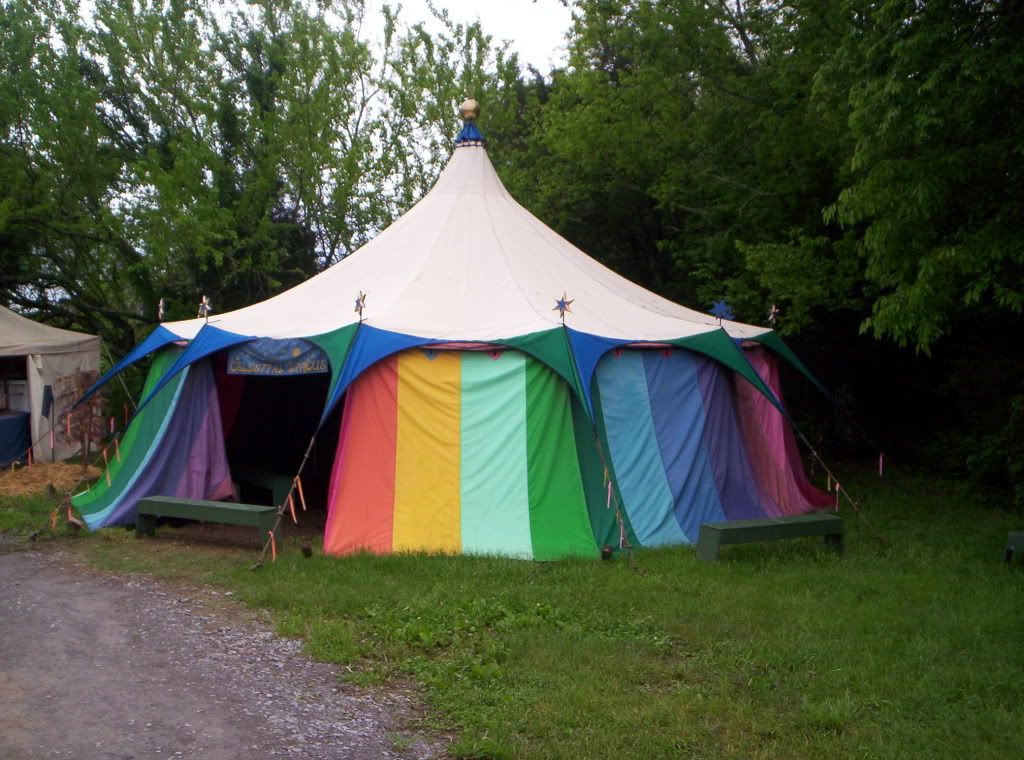 A colorful circus tent. Pictures, Images and Photos