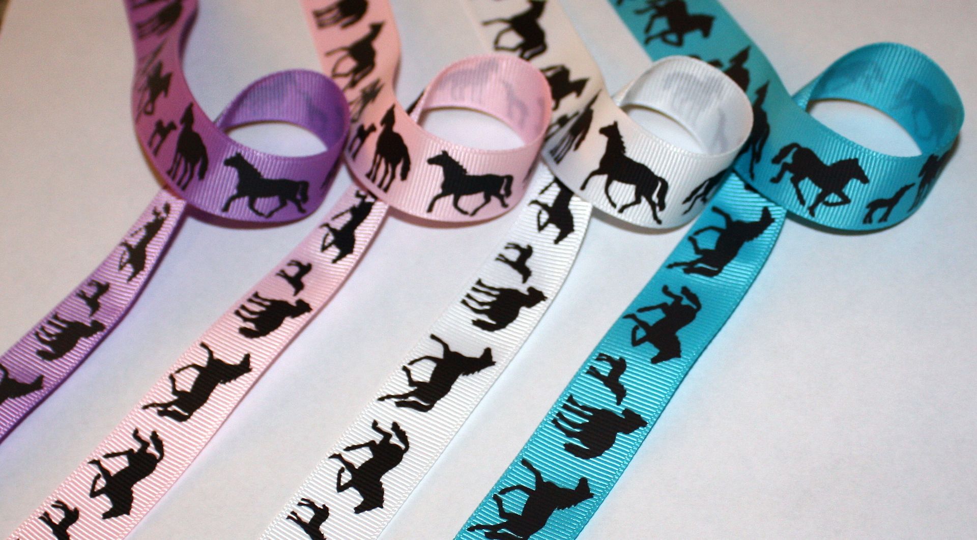 Horse Pony Stallion Grosgrain Ribbon Pink ONLY eBay