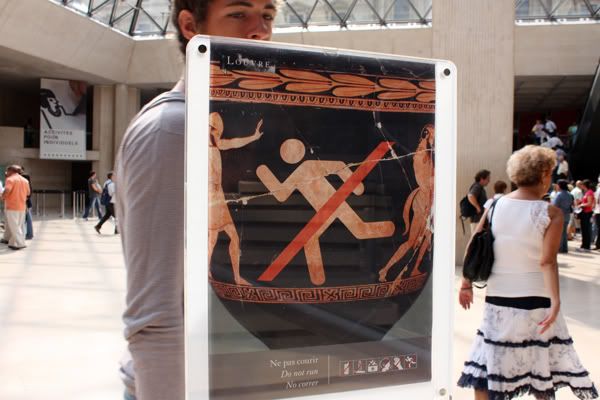 Louvre Funny Sign
