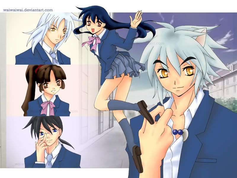 IY__Senior_High_and_A_Hair_Cut_by_w.jpg Inuyasha and Friends At School image by MewKagome