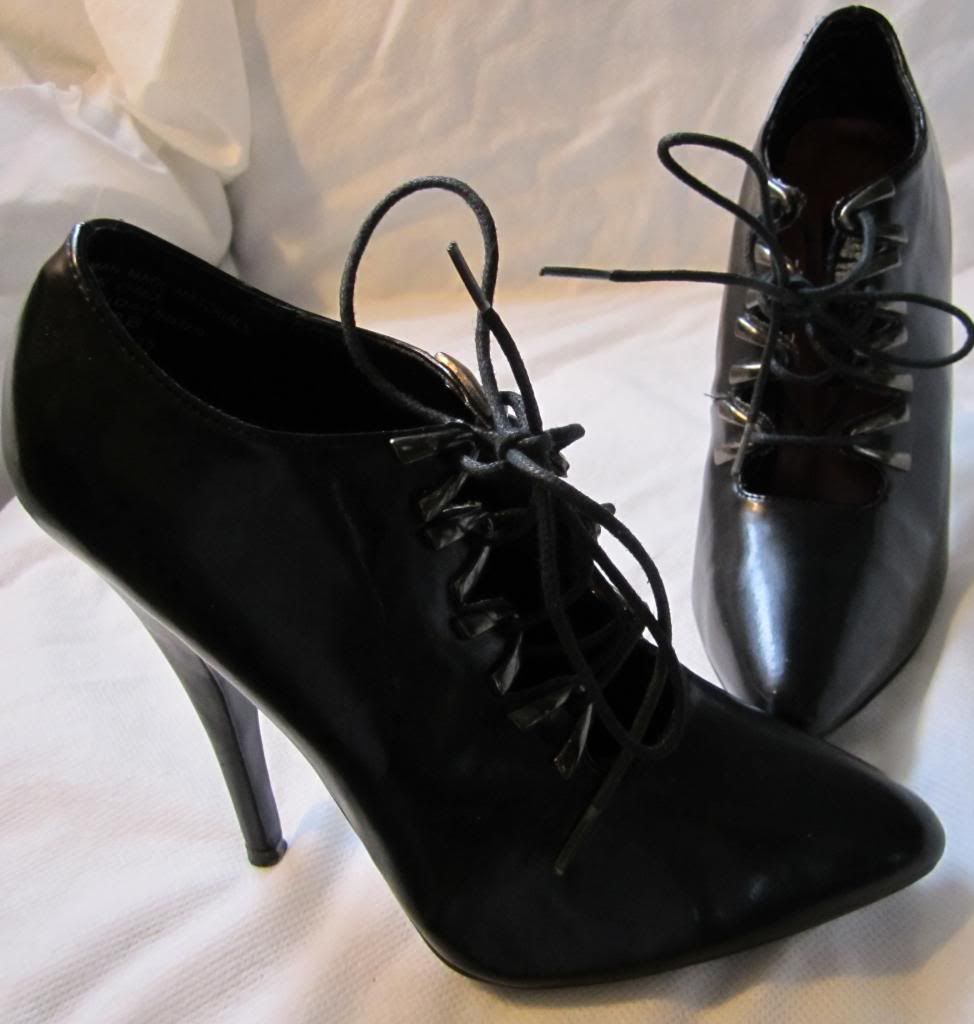 a pair of stilettos