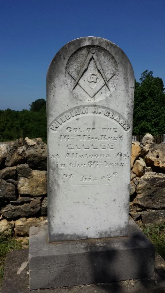 Civil War Graves in Old Brandon Cemetery, Brandon, Mississippi