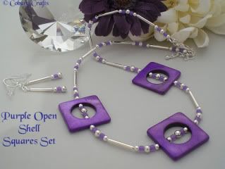 Click to see a larger image of Purple Open Shell Squares