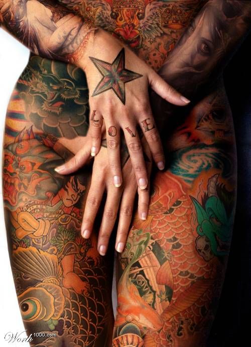 tattoos pictures women. Tattooed Women
