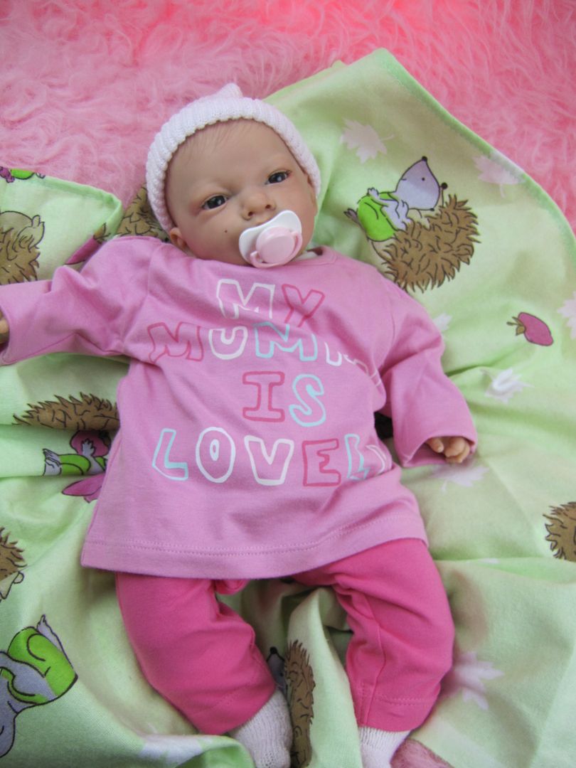 Beautiful OOAK Open Eyed Reborn Baby Girl Doll by Sunbeambabies Very Newborn
