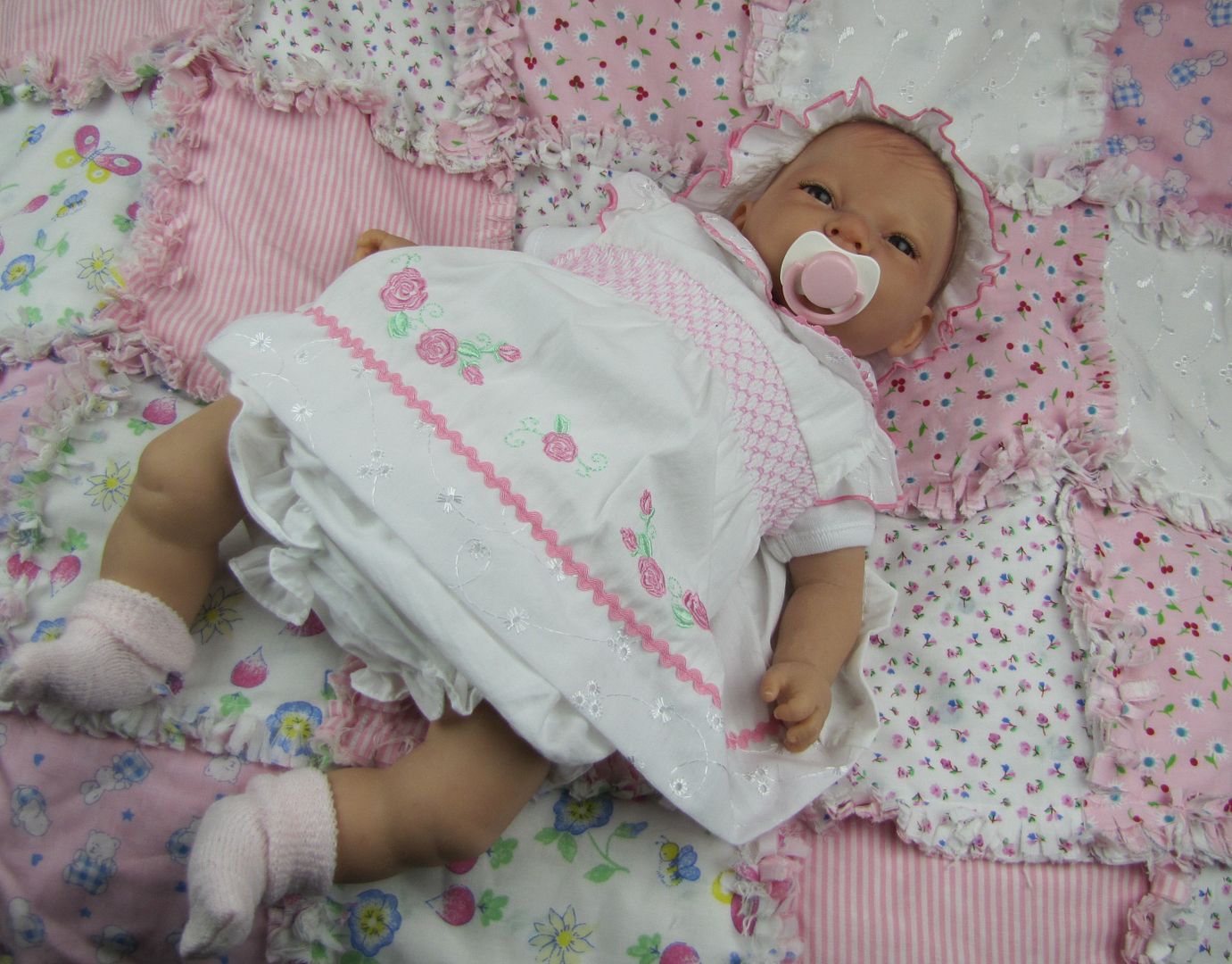 Reborn Artist Sunbeambabies Open Eye Baby Girl Doll Heavy Over 5lbs Realistic