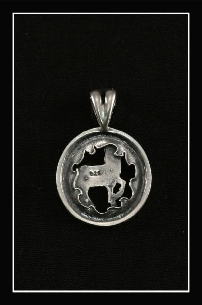 12 PSC 925 SILVER ZODIAC PENDANT ASTROLOGY HOROSCOPE  